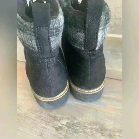 Sonoma Hiking Boots Womens Sz 8.5 Black Plaid Outdoor Trail Ankle Lace Up Boots - Picture 5 of 8